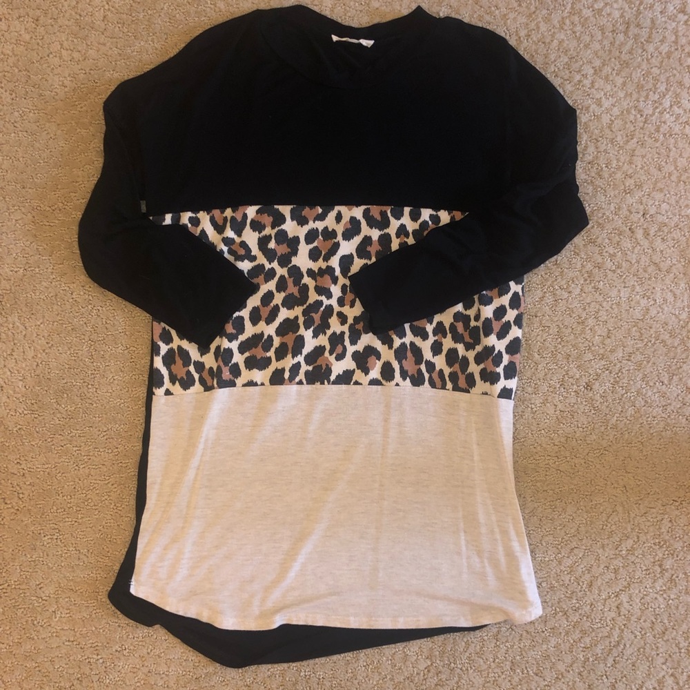 3/4 sleeve cozy tee